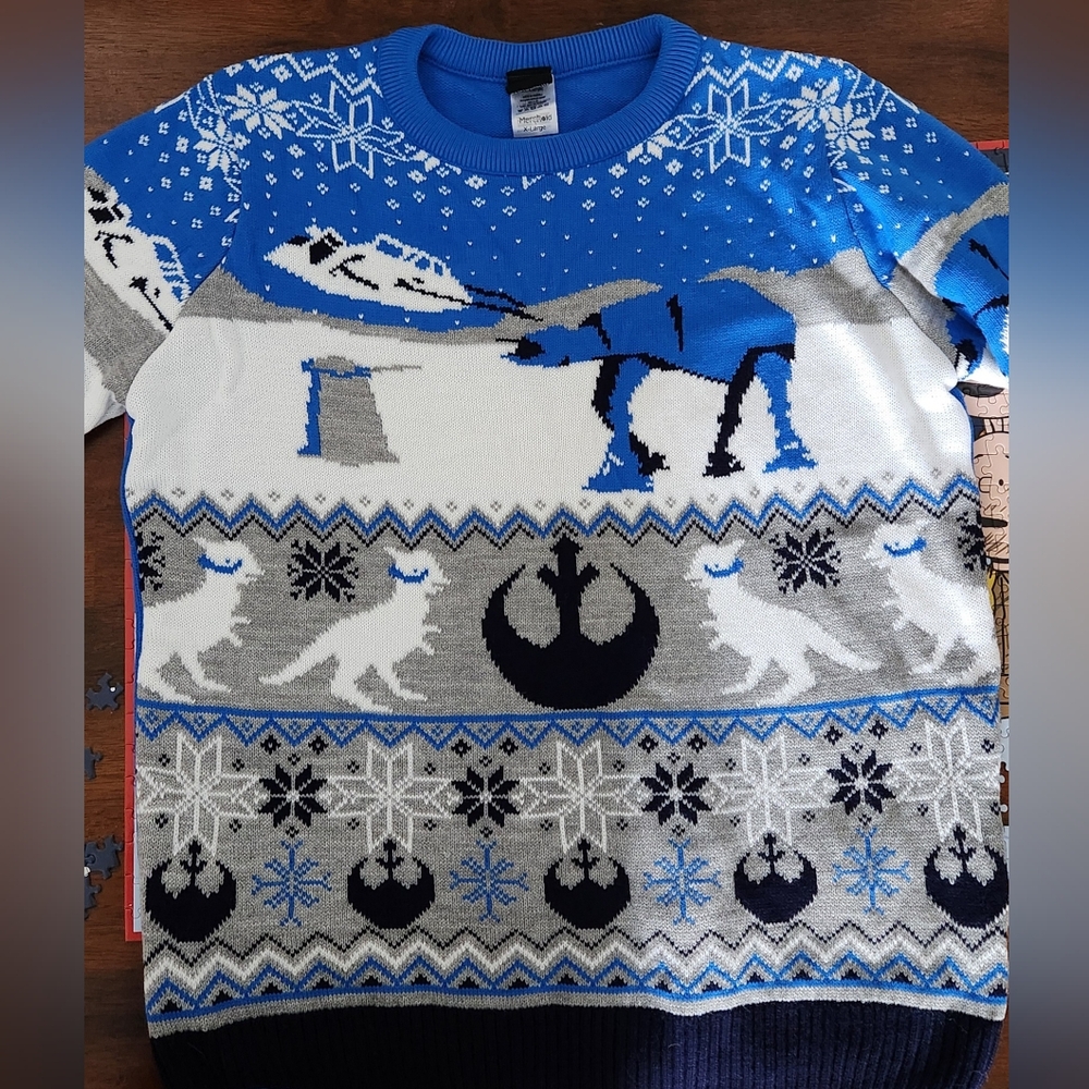 Star Wars Hoth Christmas Sweater, XL